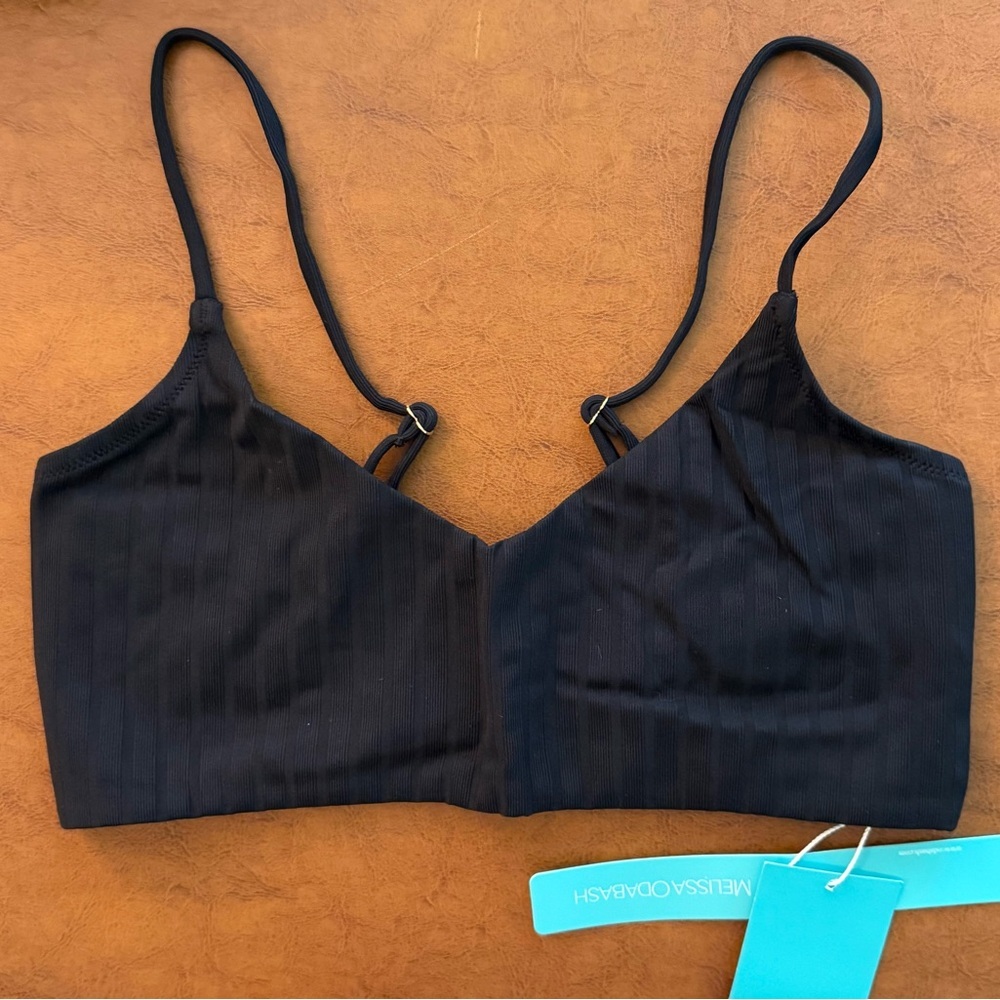 Melissa Odabash Bikini Top & Bottom Black Size IT 46 (US Size 10) NWT - Picture 5 of 11